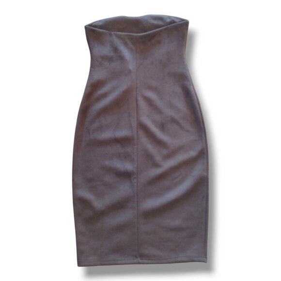 Susana Monaco Faux Suede Tube Dress - Picture 3 of 4